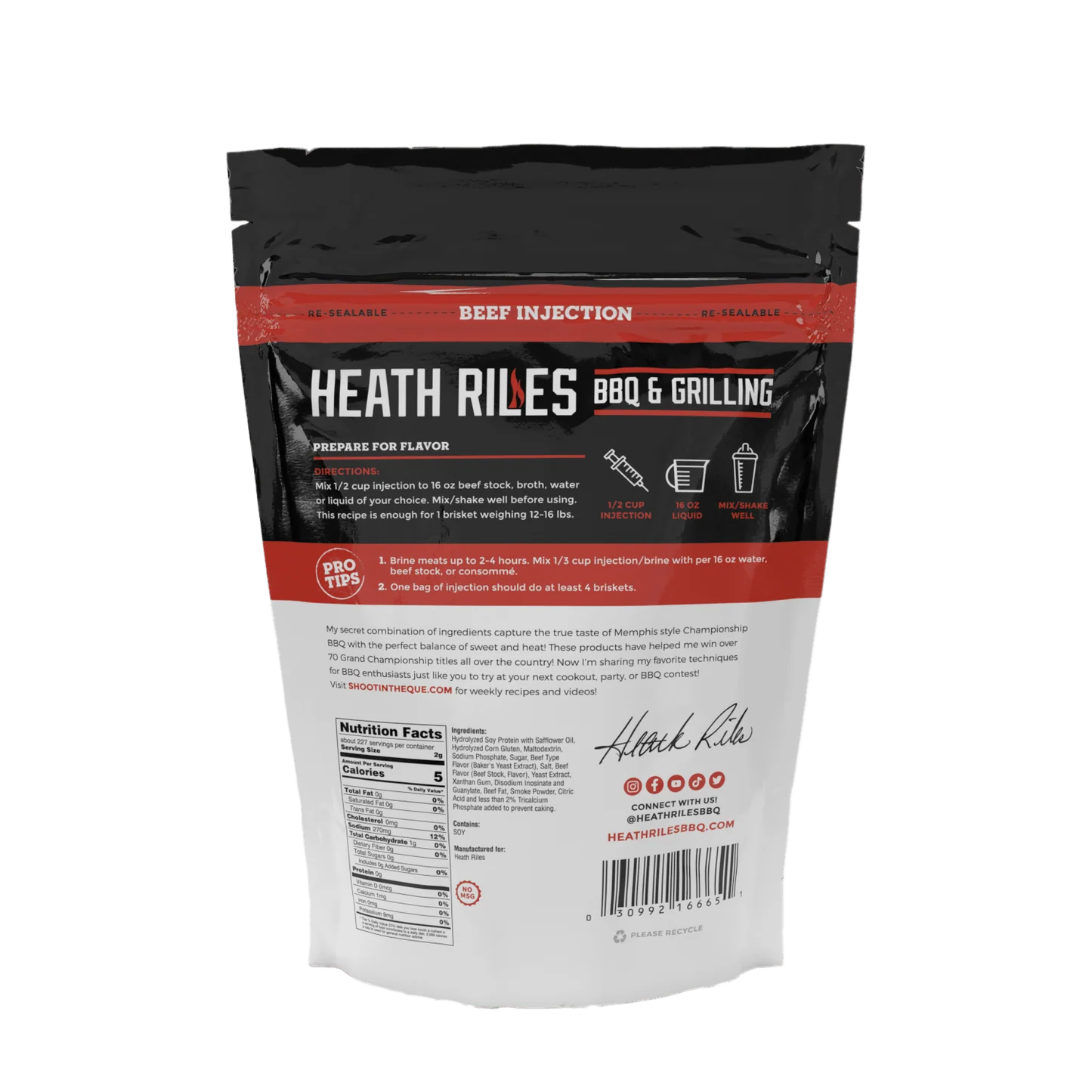 Heath Riles BBQ - Beef Injection