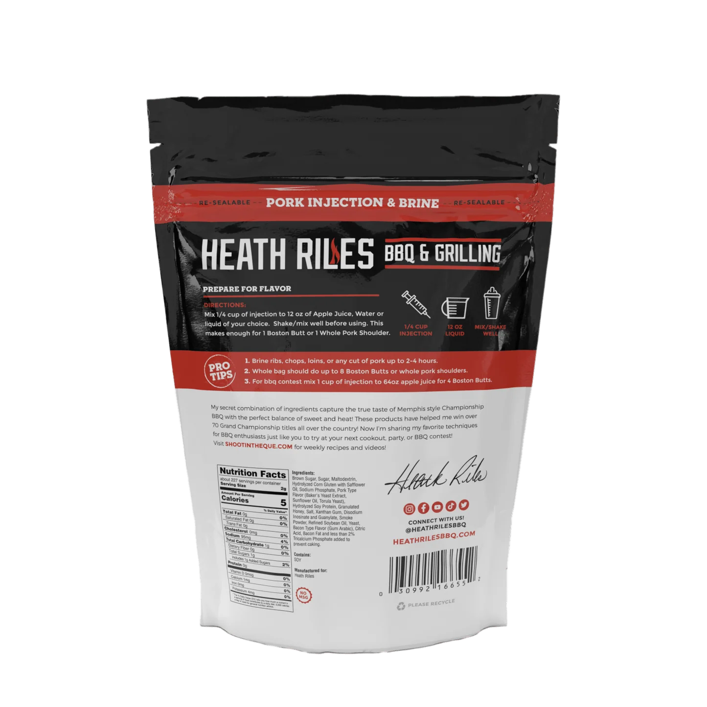 Heath Riles BBQ - Pork Injection & Brine