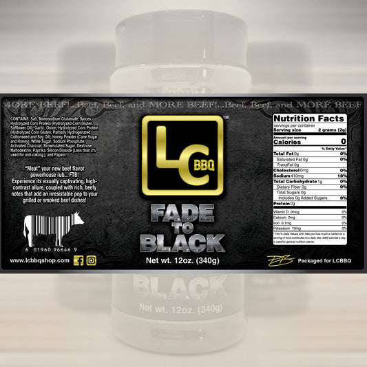 Fade To Black - 12oz shaker