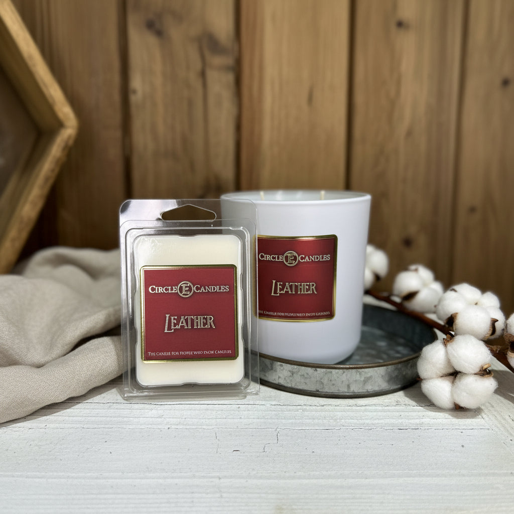 Leather Circle E Candle Wax Melt