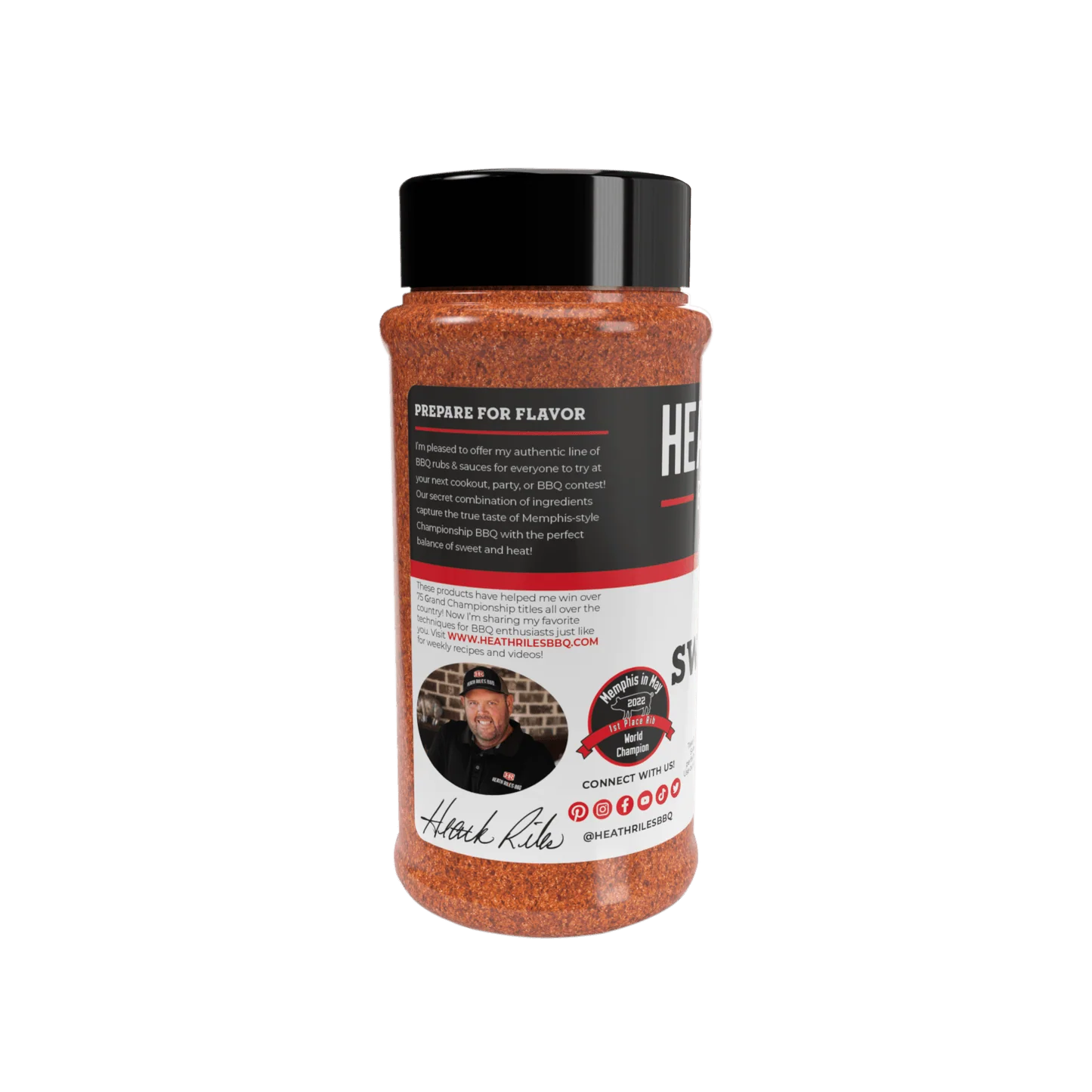 Heath Riles BBQ - Sweet BBQ Rub Shaker