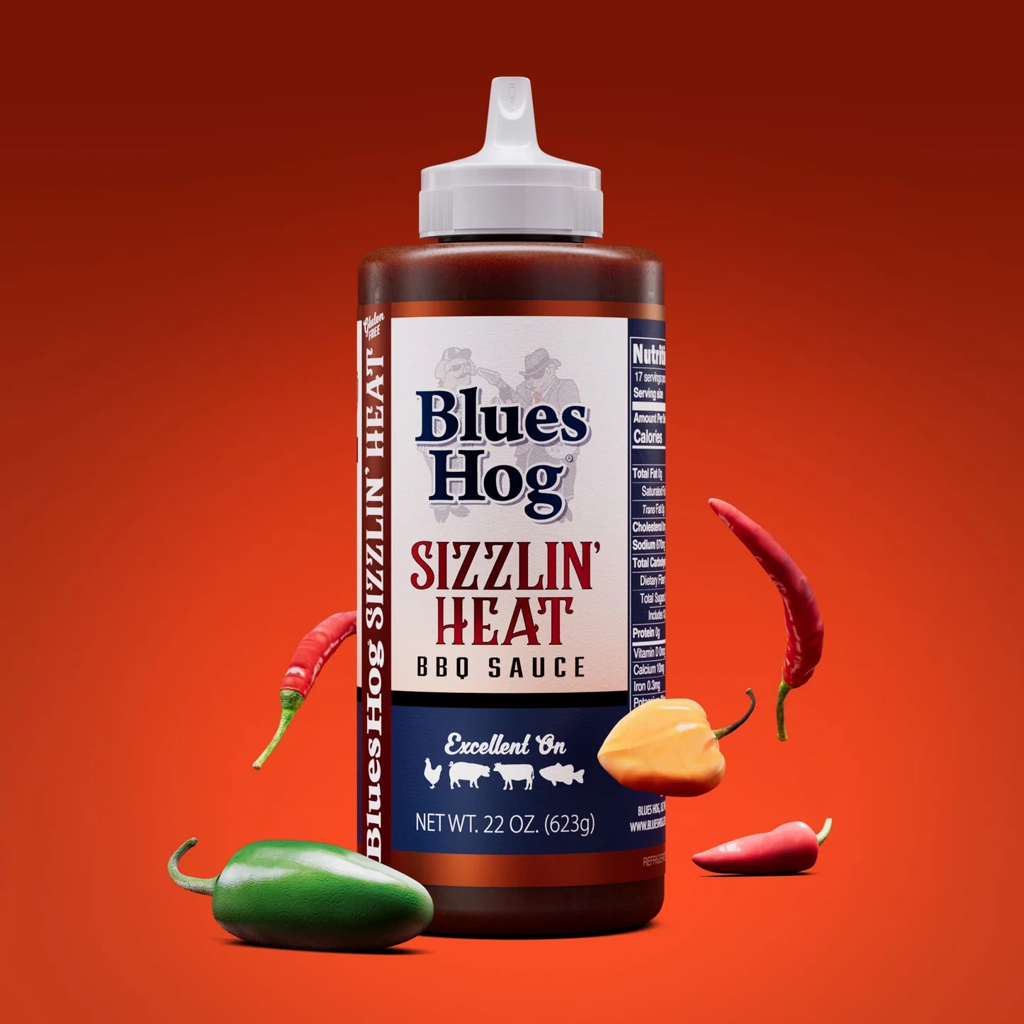 Blues Hog BBQ - Sizzlin' Heat BBQ Sauce 22 oz